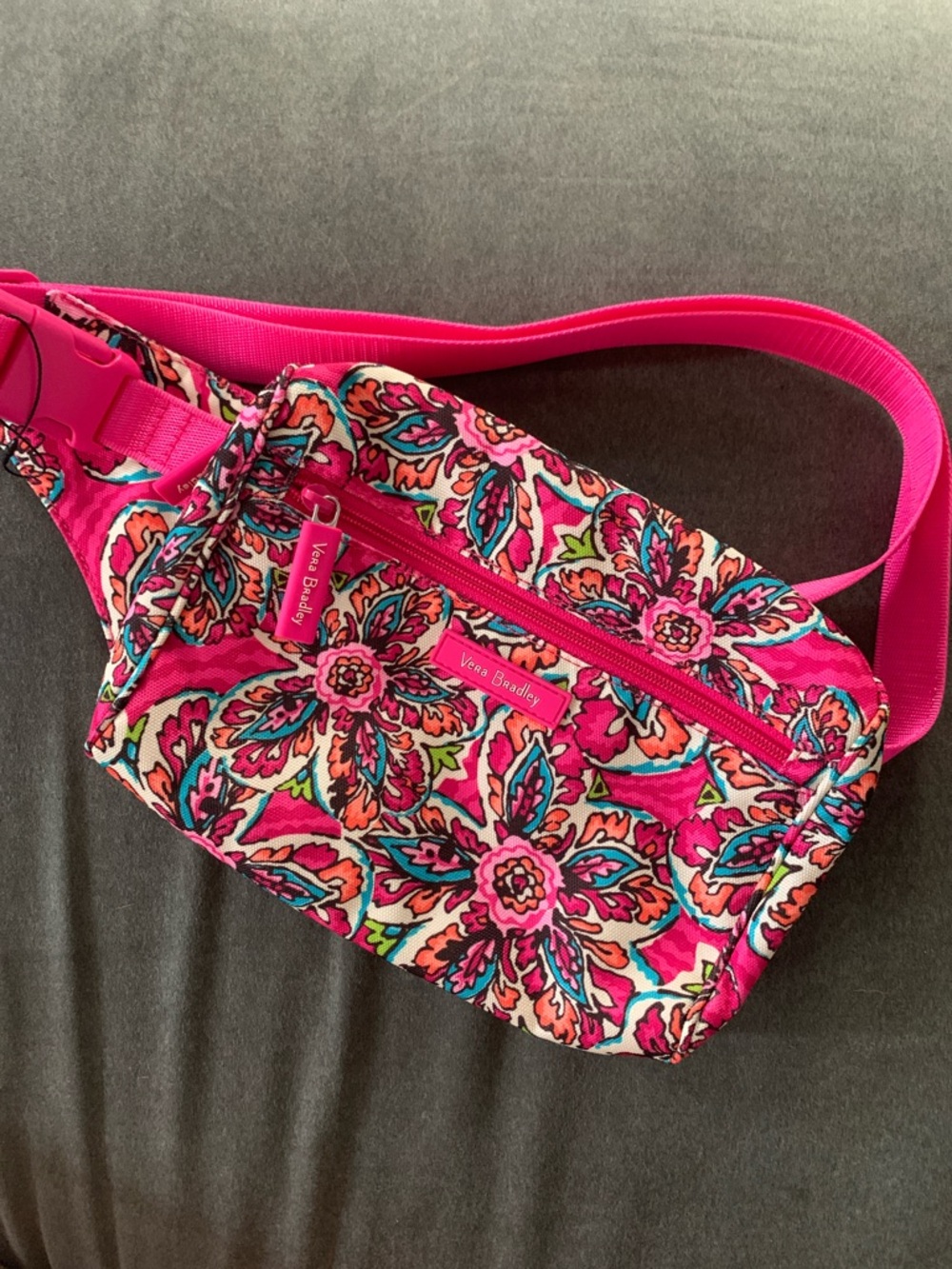 Vera Bradley Hot Pink Floral Crossbody Belt Bag
